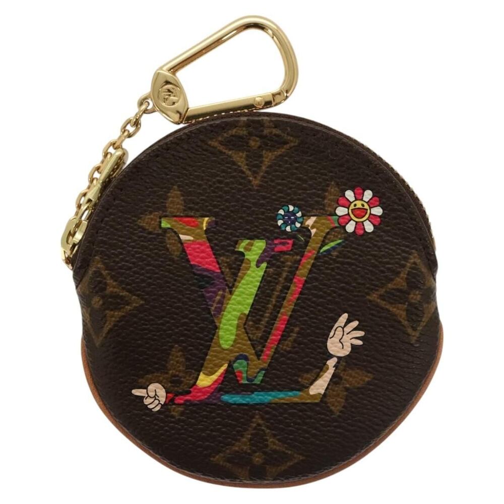 Louis Vuitton Monogram Hand Porte Monnaie Ron Coin Purse Brown